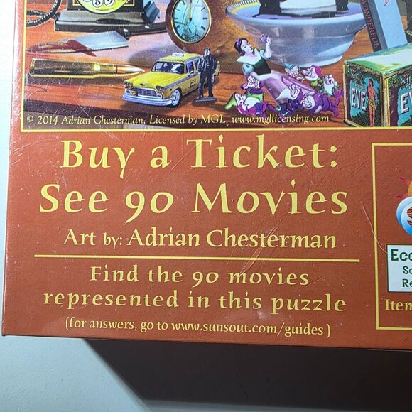 Buy A Ticket thousand Piece Jigsaw Puzzle By Adrian Chesterman 20"x27" Movies - Picture 3 of 4